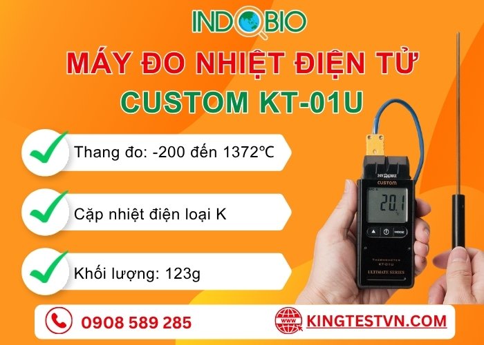Tổng quan máy đo nhiệt độ Custom KT-01U